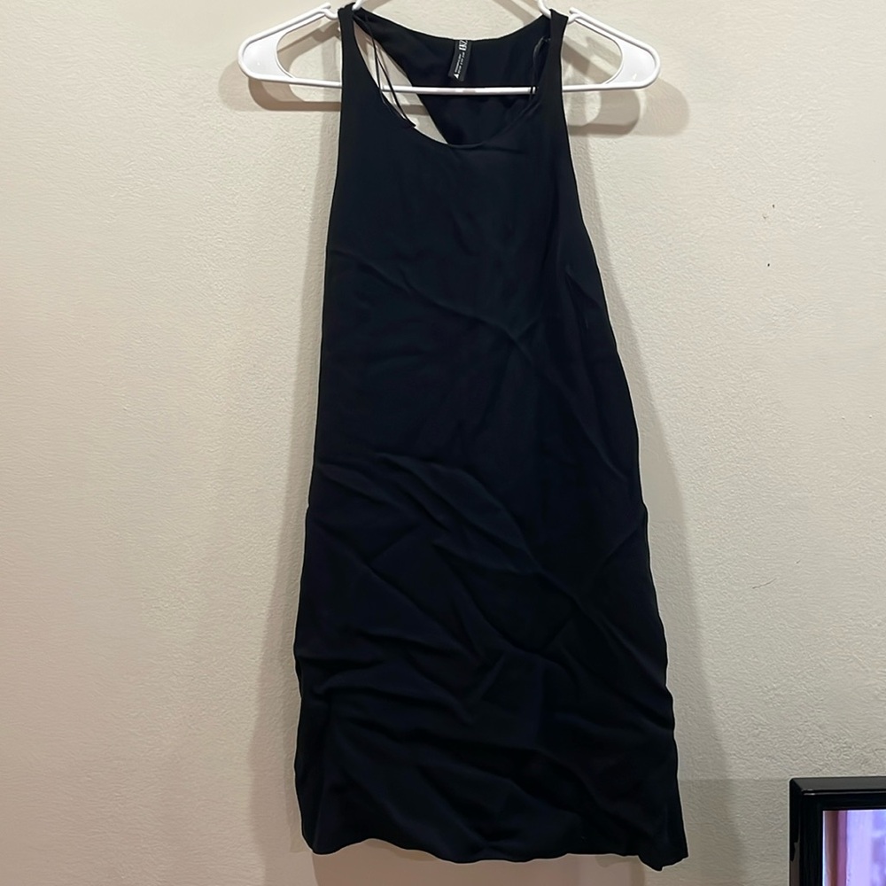 Zara mini black dress with twist back